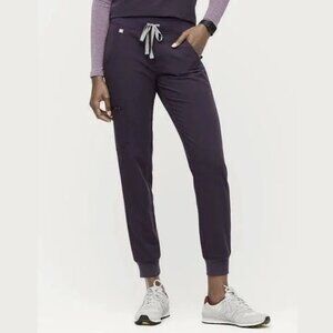 FIGS High Waisted Zamora Jogger Scrub Pants in Purple Shadow, size XXS